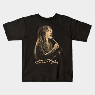 Stevie Nicks Vintage Rock Music Kids T-Shirt